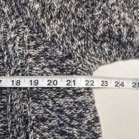 Tommy Hilfiger Mock Neck Cable Comfortable Fall Sweater Black/Gray/White XL - Picture 12 of 13